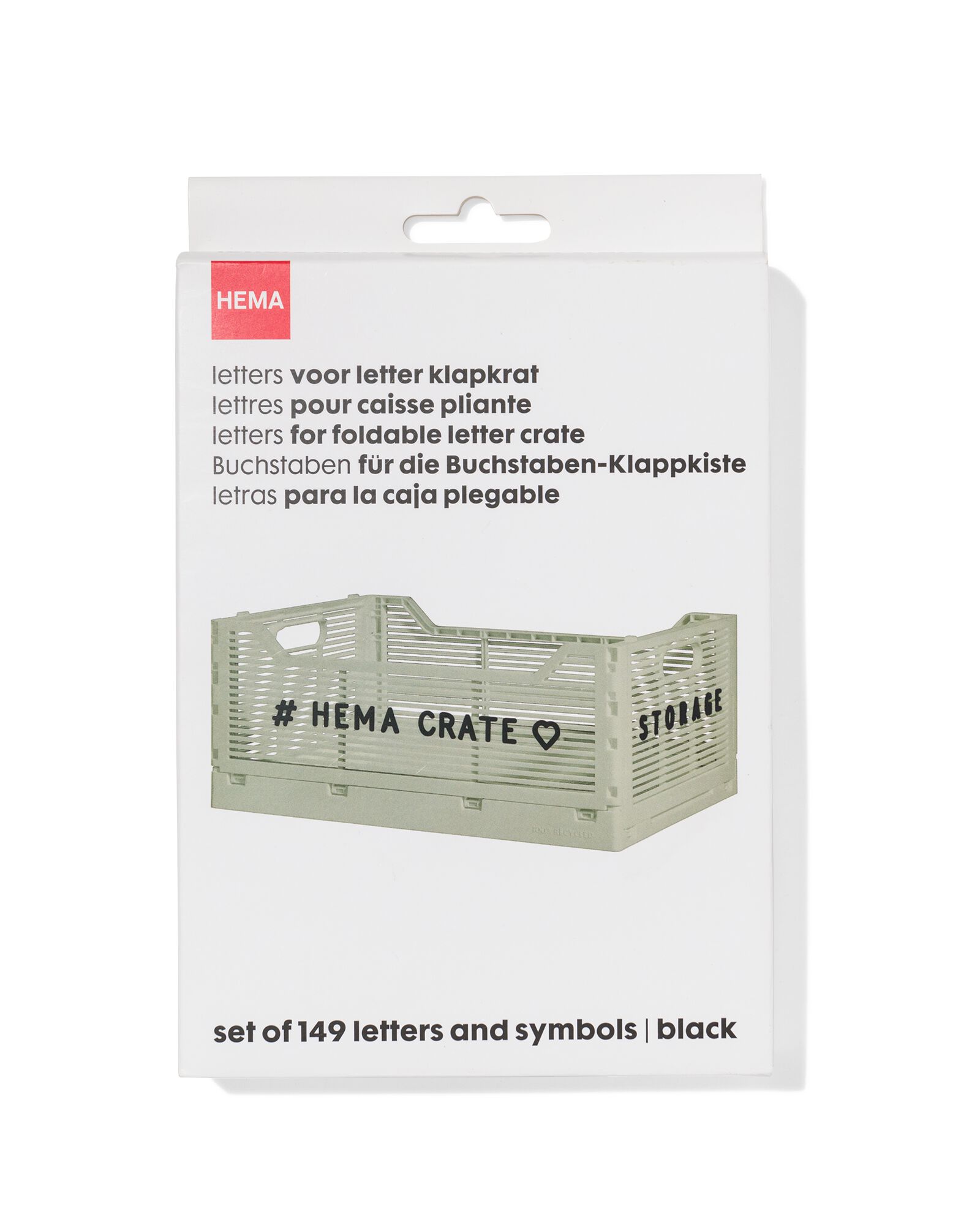 letters voor letterbord krat zwart - 39821031 - HEMA