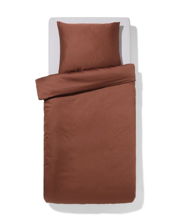 Bettbezug 140 &times; 200/220 cm, Hotel, Baumwollsatin, braun - 5700279 - HEMA