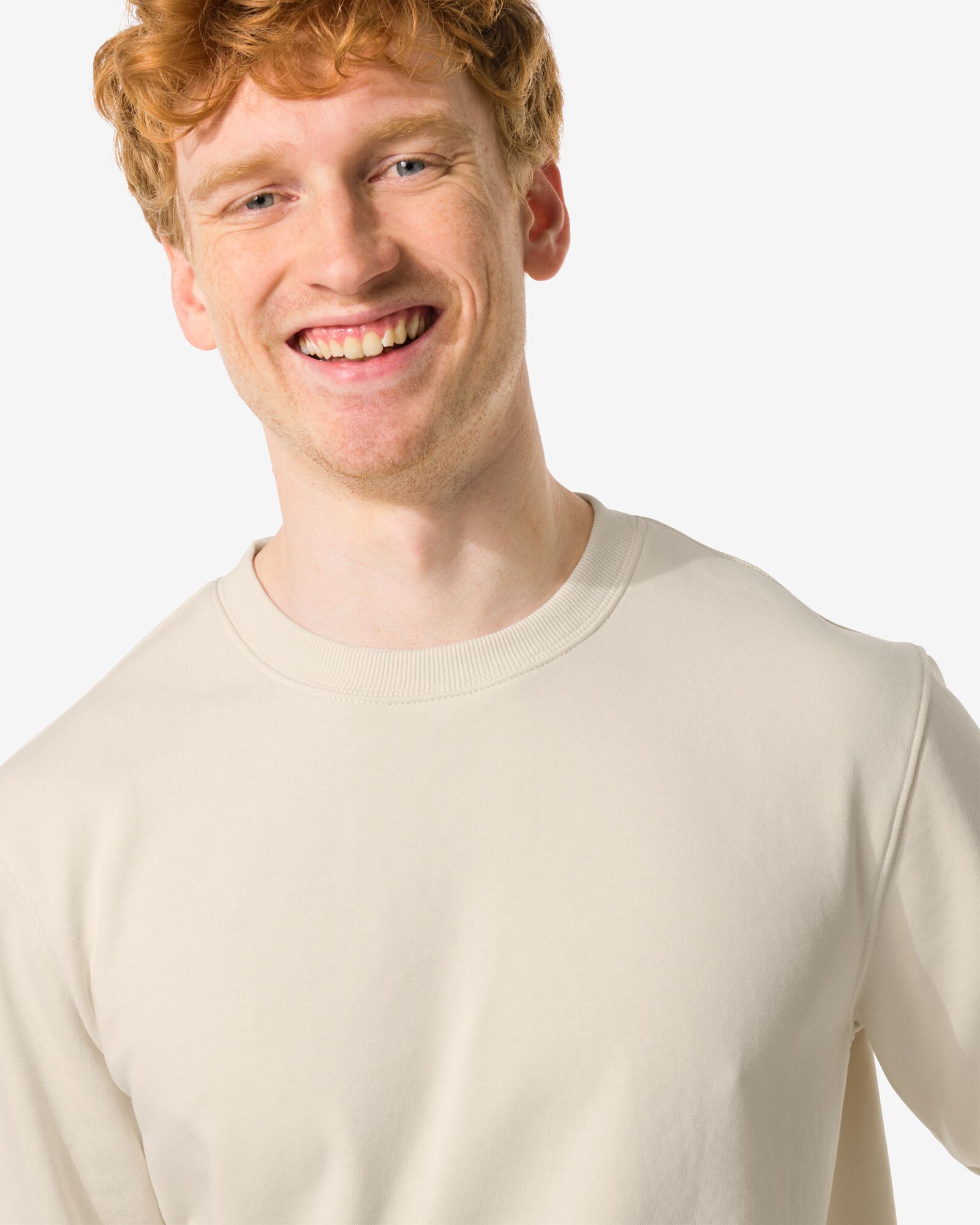 Herren-Pullover cremefarben - 2140780CREAM - HEMA