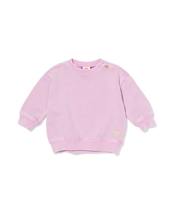 babytrui sweatstof paars paars - 33057070PURPLE - HEMA