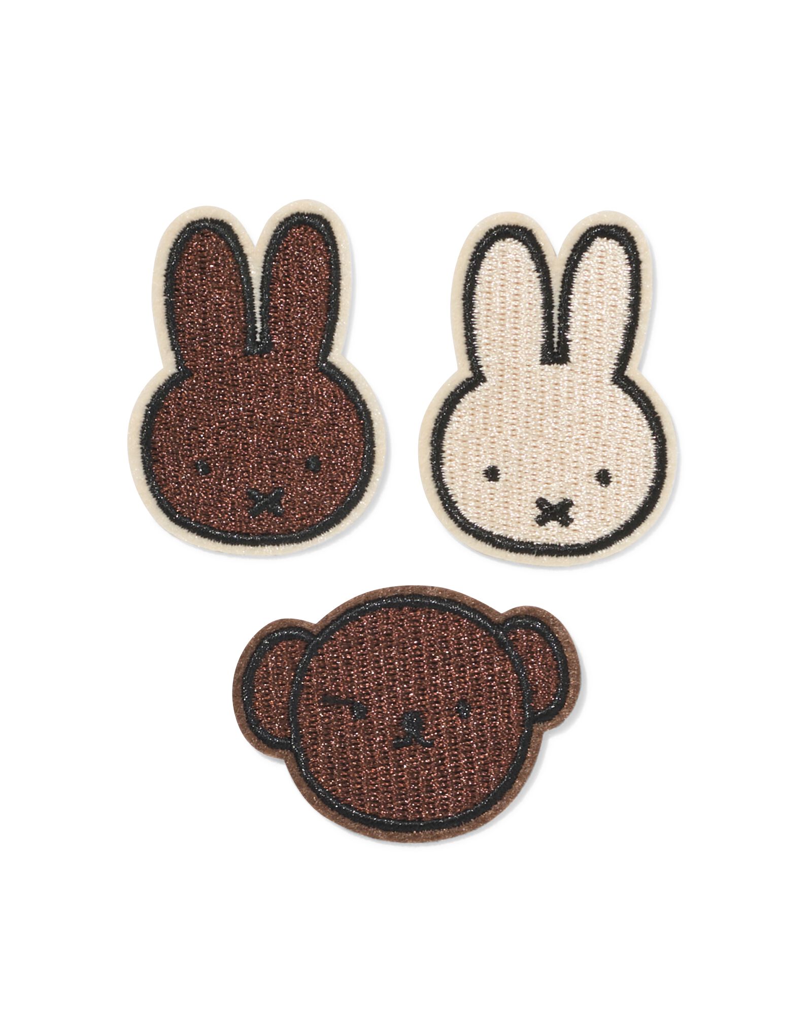 applications de repassage Miffy 5x5cm - 3 pcs. - 1400320 - HEMA