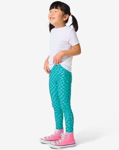 legging de sport enfant turquoise 110/116 - 36030257 - HEMA