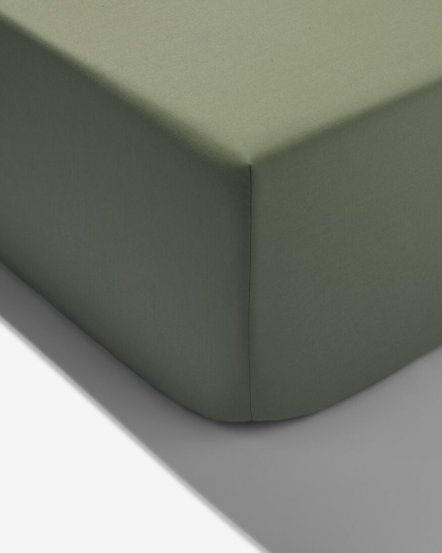Spannbettlaken, Soft Cotton, 140 x 200 cm, grün - 5190058 - HEMA