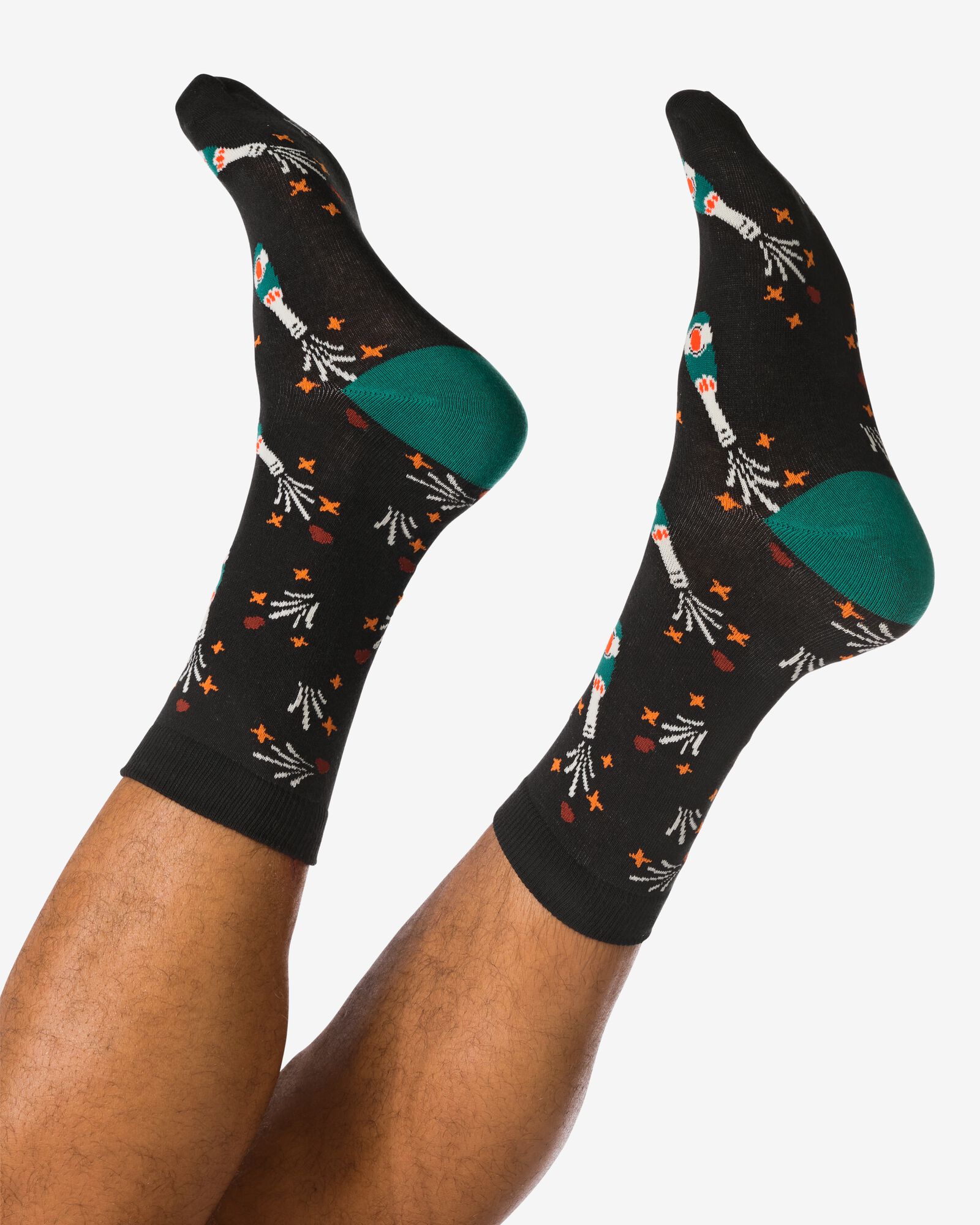 Socken f&uuml;r Erwachsene, &bdquo;Make It Pop&ldquo; schwarz schwarz - 4100350BLACK - HEMA