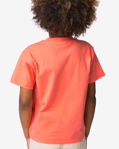 kinder T-shirt dieren koraal koraal - 30717803CORAL - HEMA