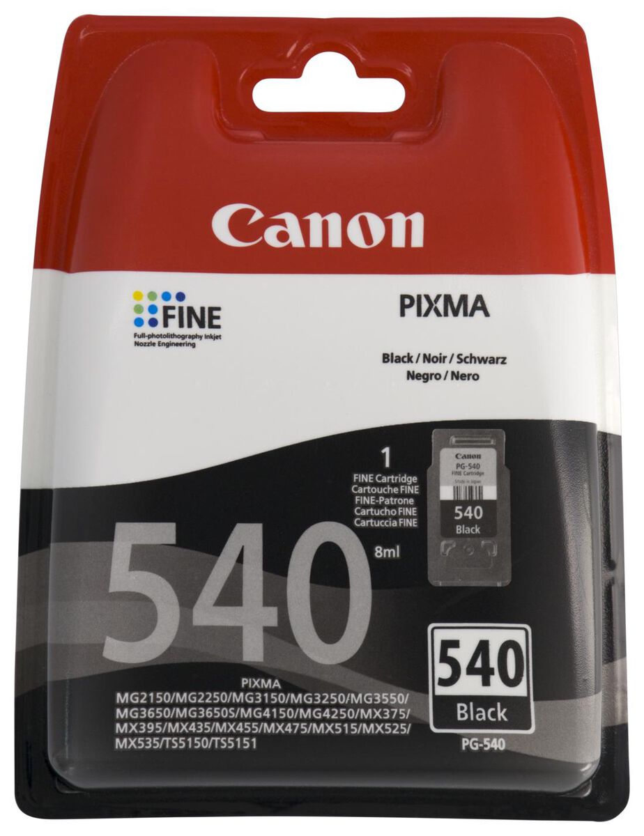 cartouche Canon PG-540 noir - 38300108 - HEMA