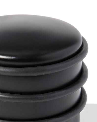 cale-porte 7,5x7,5x8cm m&eacute;tal noir - 20500183 - HEMA