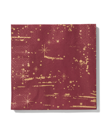 20 serviettes en papier 33x33 étoile - 25284117 - HEMA