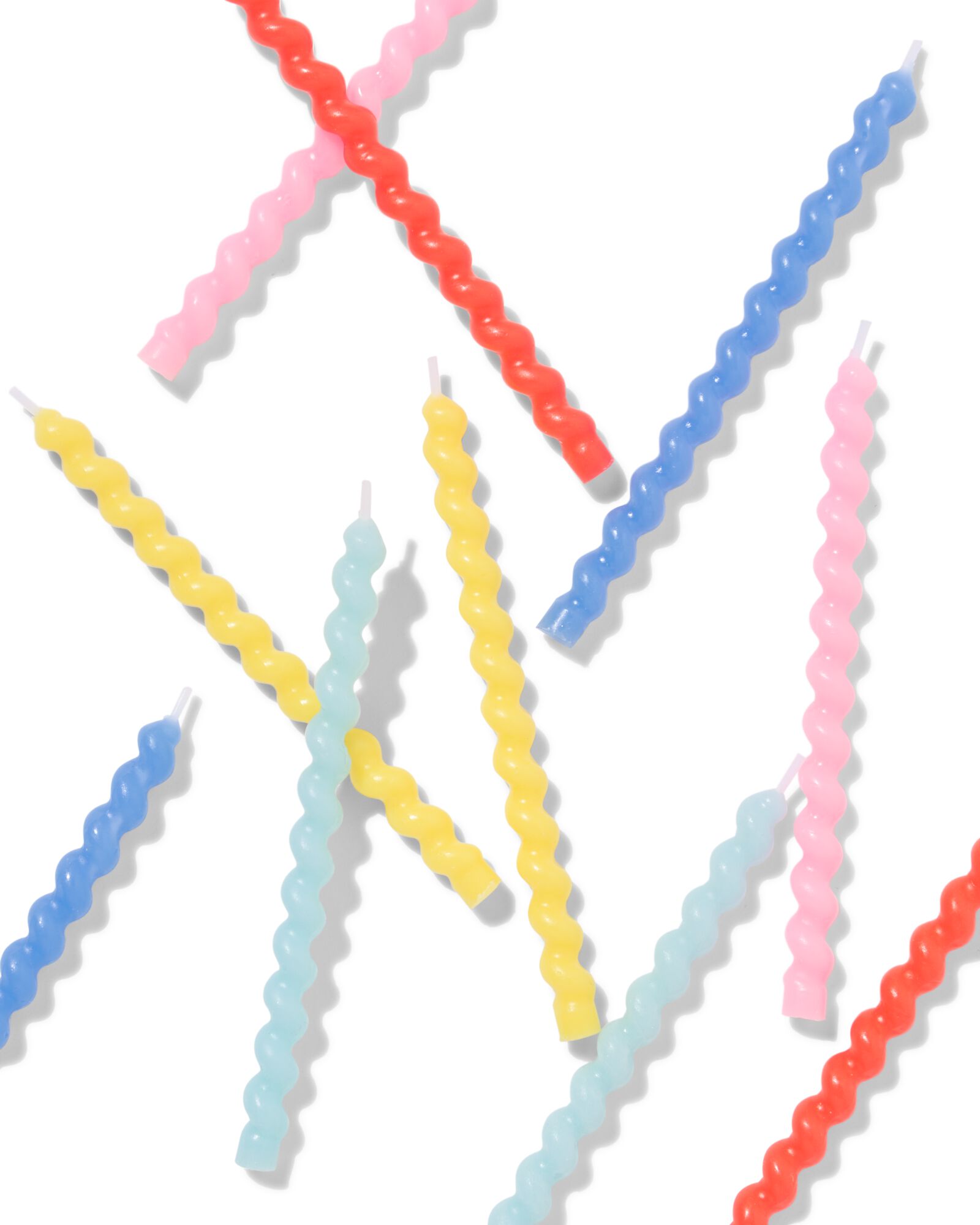 taartkaarsjes 15cm twist - 10 stuks - 14250327 - HEMA