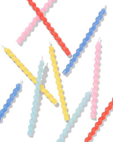 taartkaarsjes 15cm twist - 10 stuks - 14250327 - HEMA