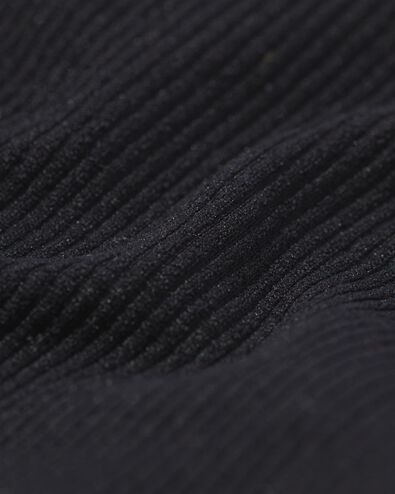 slip brésilien femme sans coutures côte noir noir - 21970015BLACK - HEMA