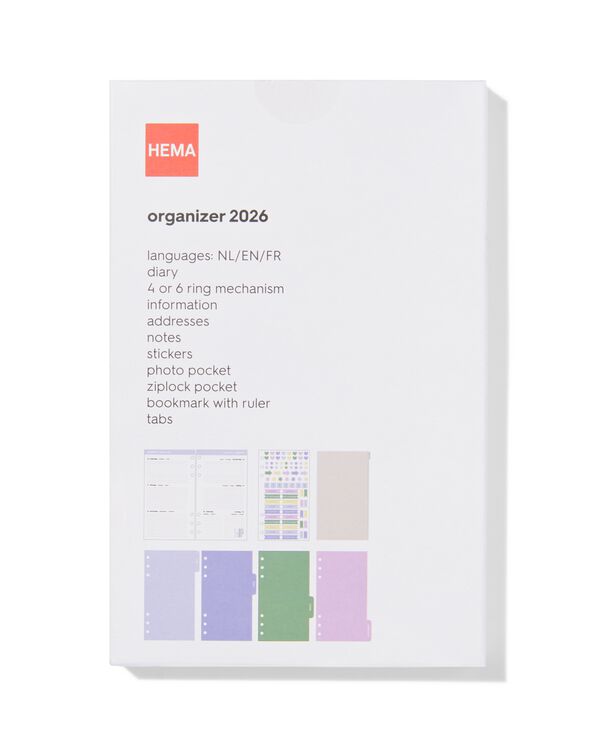 Nachf&uuml;llpackung Kalenderpapier 2026, gro&szlig; - 14500626 - HEMA