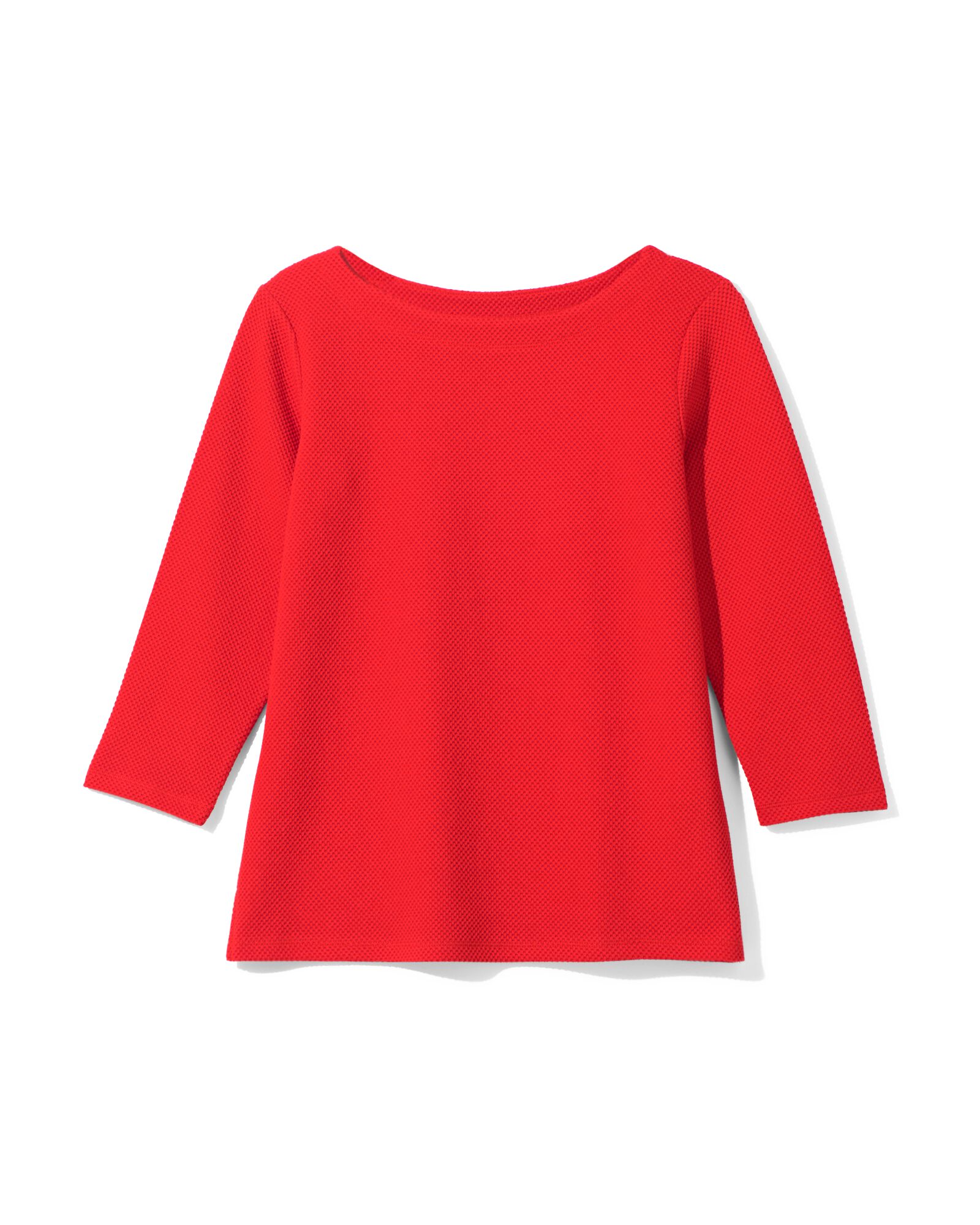 damesshirt Kacey met structuur rood - 36361960RED - HEMA