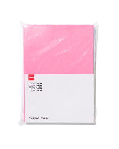 kopieerpapier A4 neon 250 vel - 14840183 - HEMA