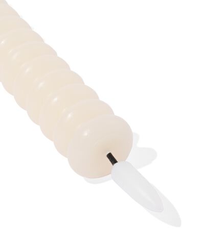 LED-Kerze, gerippt mit Wachs &Oslash;2,5x29, Elfenbein - 13550108 - HEMA
