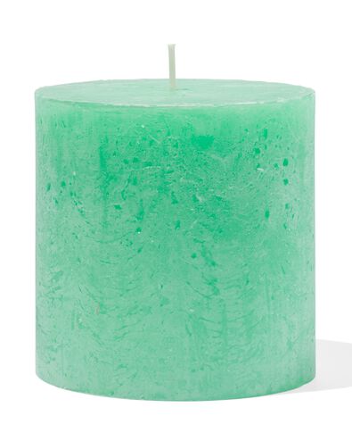 bougies rustiques vert 10 x 10 - 13502996 - HEMA