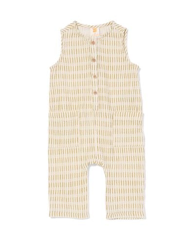 babyjumpsuit mousseline abstract ecru ecru - 33186170ECRU - HEMA
