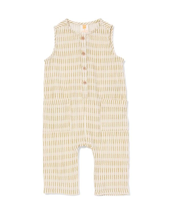 babyjumpsuit mousseline abstract ecru ecru - 33186170ECRU - HEMA
