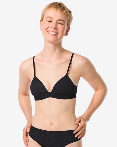 soutien-gorge pr&eacute;form&eacute; sans armatures noir noir - 21970715BLACK - HEMA