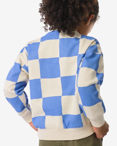 Kinderpullover aus Sweatstoff mit Farbbl&ouml;cken blau blau - 30712401BLUE - HEMA