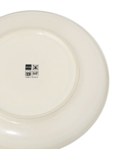 ontbijtbord &Oslash;21cm Puur aardewerk gebroken wit - 9650132 - HEMA