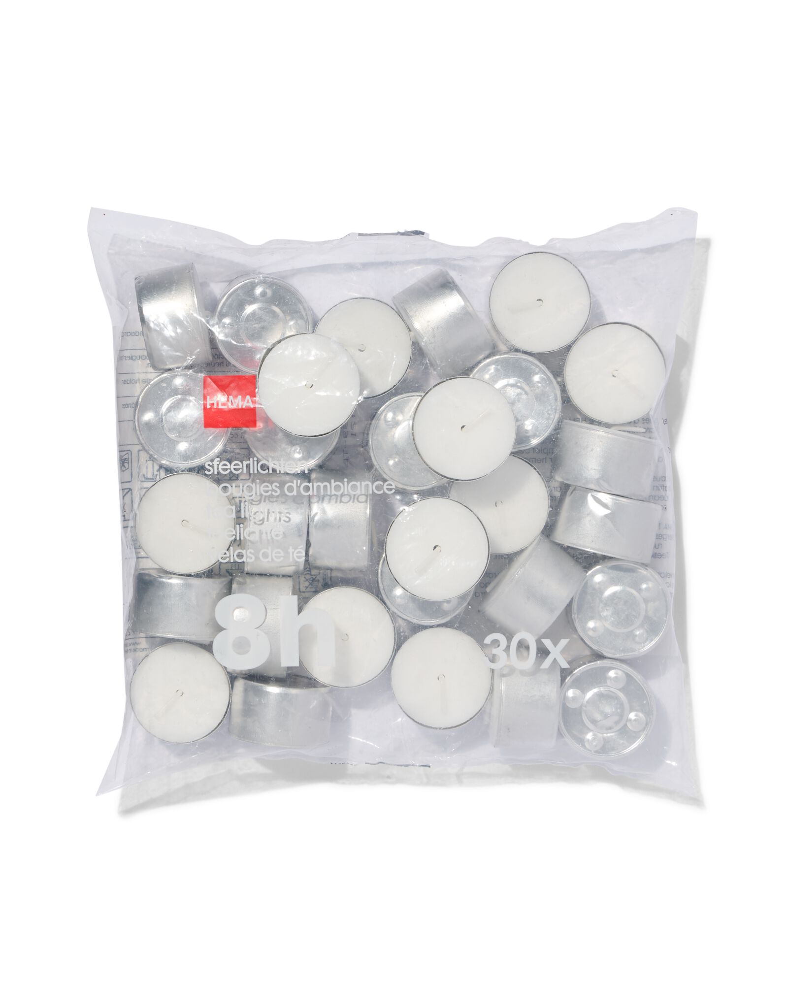 30 bougies d&rsquo;ambiance avec dur&eacute;e de combustion de 8 heures - 13500062 - HEMA