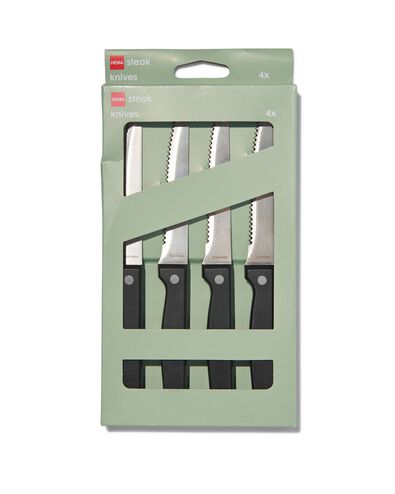 4er-Pack Steakmesser, Edelstahl - 80880018 - HEMA