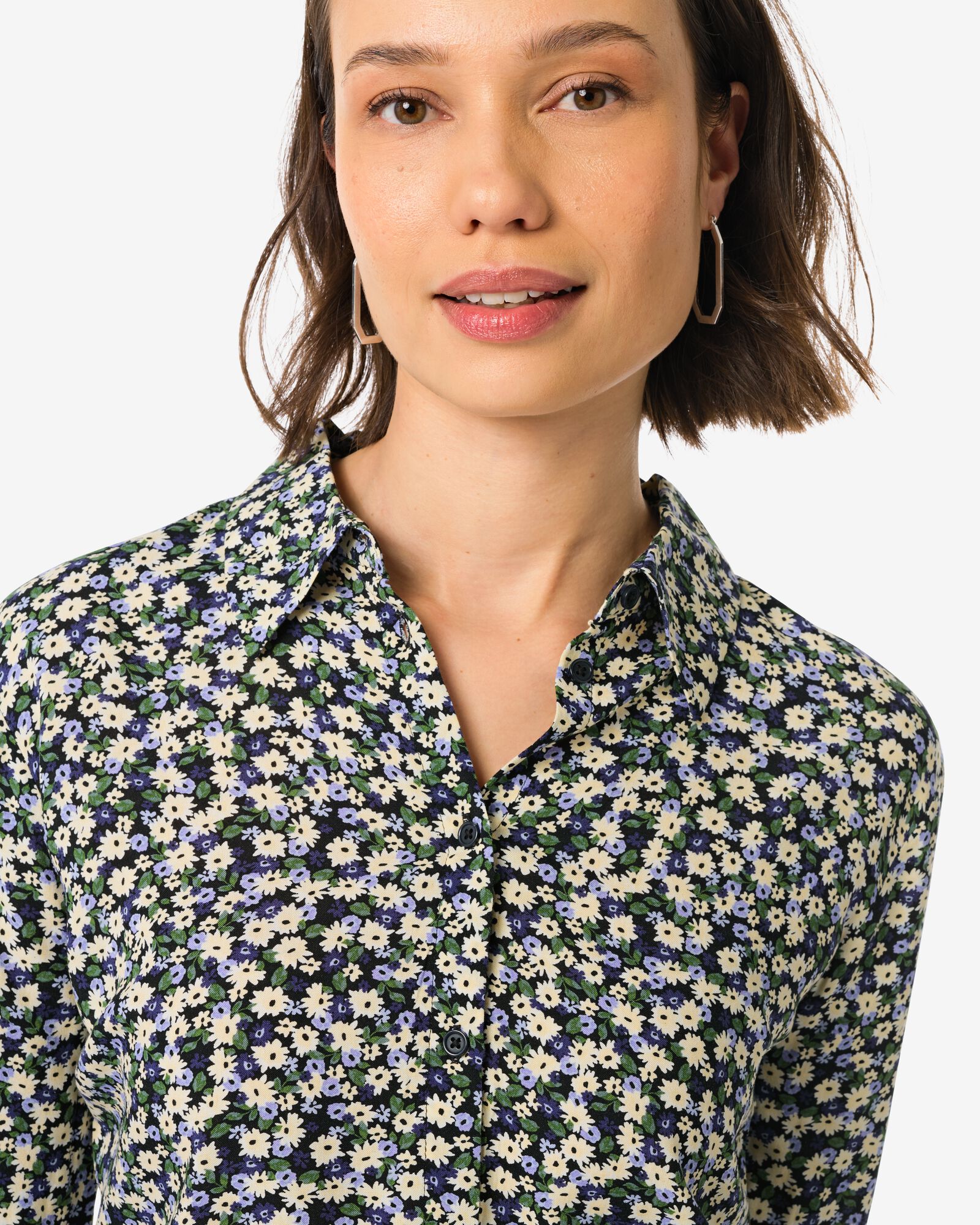 damesblouse Bobbie bloemen multi - 36232815MULTI - HEMA