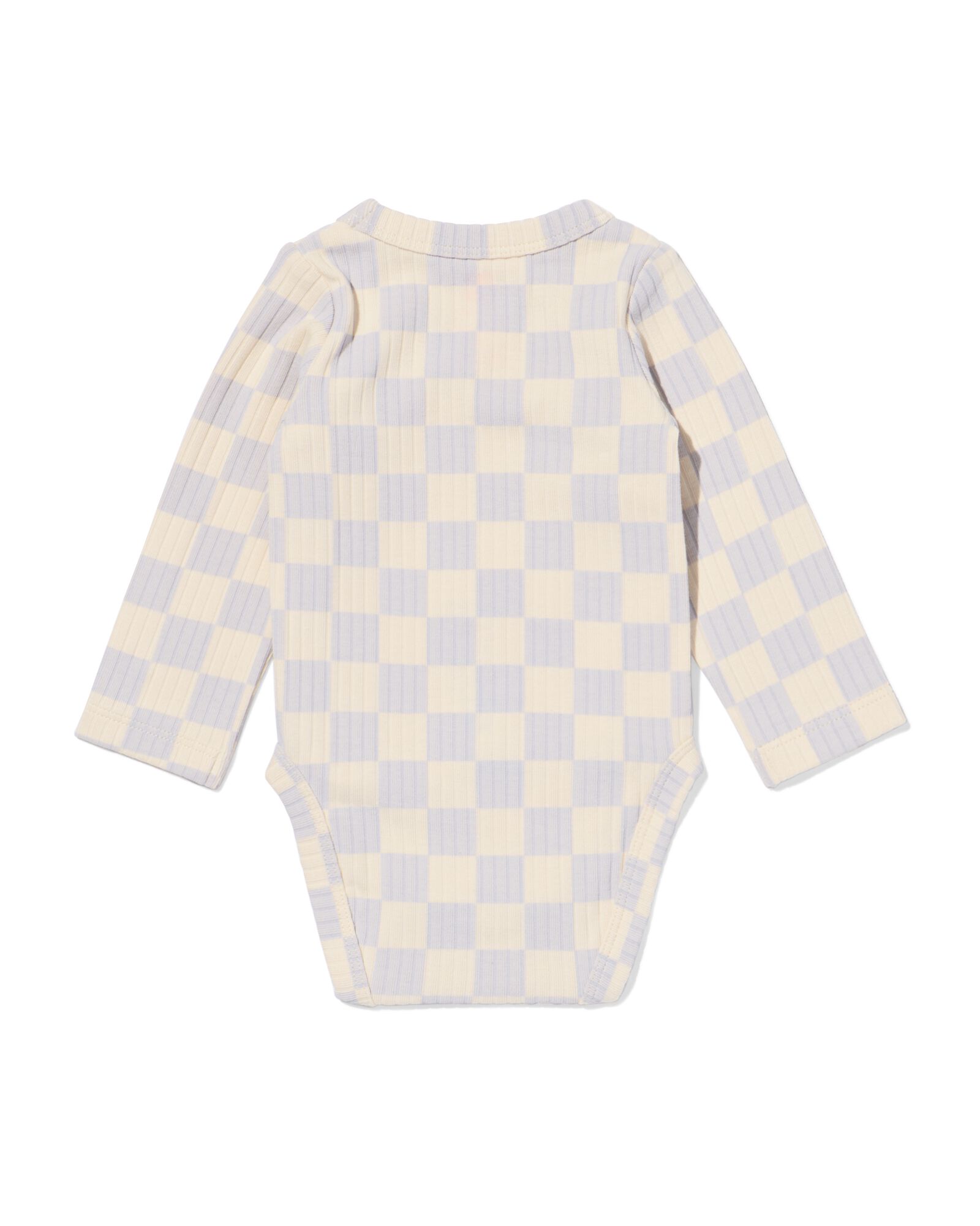 newborn meegroei overslagromper rib blokken  gris clair - 33438120LIGHTGREY - HEMA