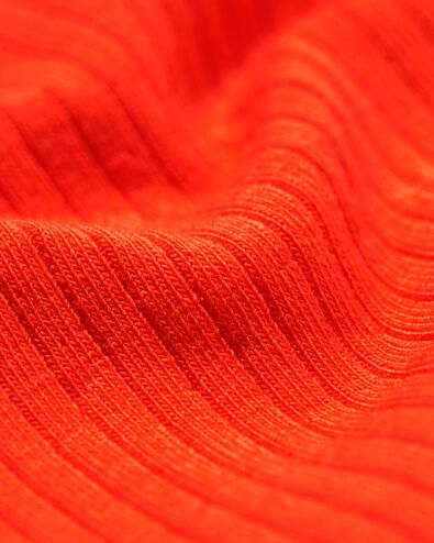 Kinder-Shirt, gerippt rot rot - 30859507RED - HEMA