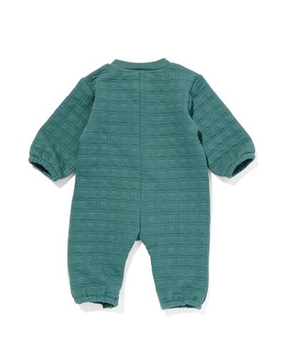 newborn jumpsuit doorgestikt blauw 50 - 33474411 - HEMA