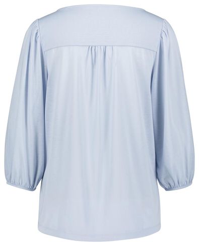 t-shirt femme bleu clair - 1000024818 - HEMA