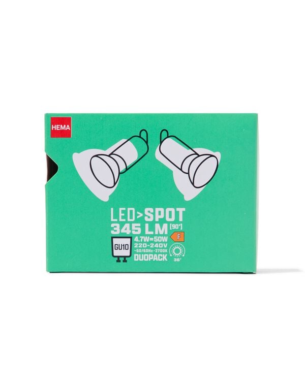 led spot GU10 2.5W 345lm - 2 stuks - 20000067 - HEMA