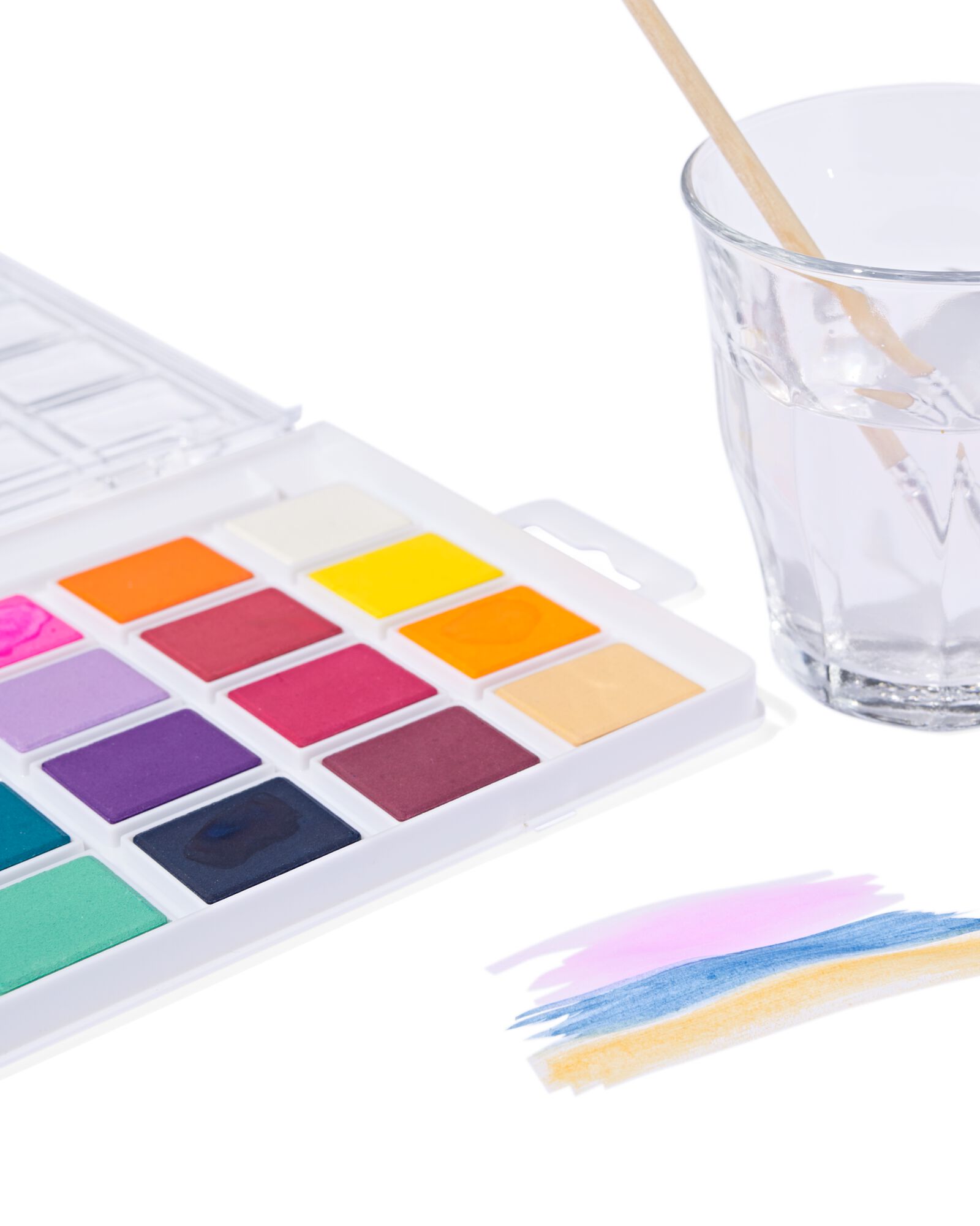 aquarelverfset 25-delig - 60720081 - HEMA