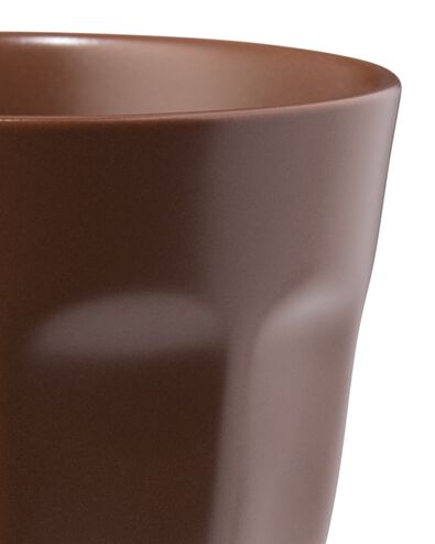 koffiekopje 250ml Mirabeau aardewerk donkerbruin - 80660329 - HEMA