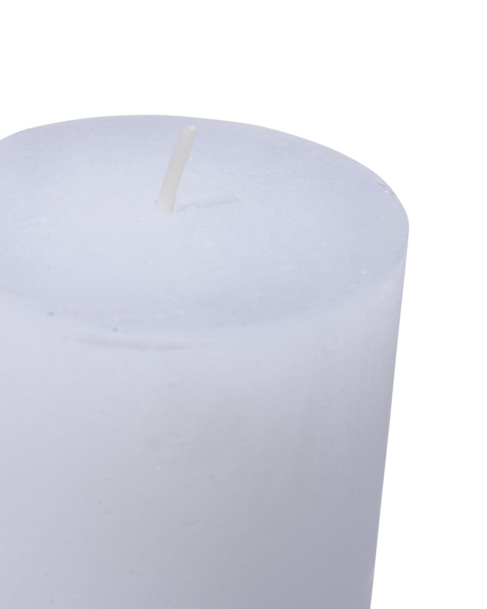 rustieke kaars 7 x 19 cm wit 7 x 19 - 13500816 - HEMA