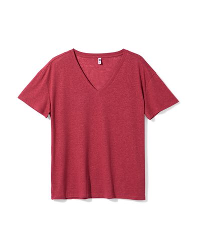 t-shirt femme Evie rouge rouge - 36209350RED - HEMA