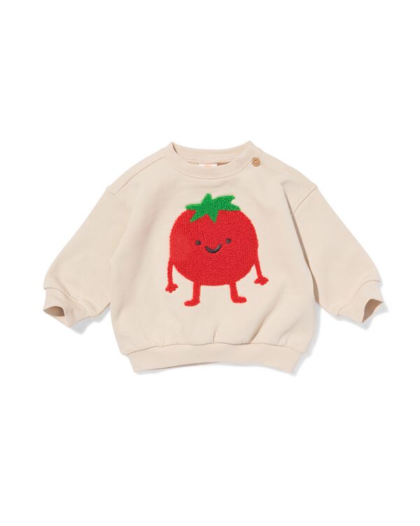 babytrui tomaat ecru ecru - 33182870ECRU - HEMA