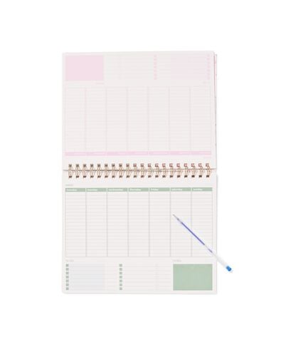 semainier 2026-2027 A4 fleurs - 14505671 - HEMA