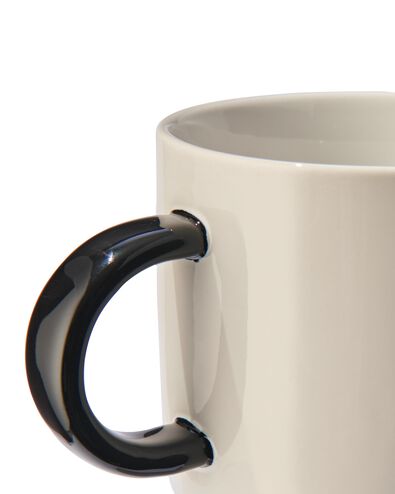 mug en faïence blanc/noir 350 ml - N - 61120109 - HEMA