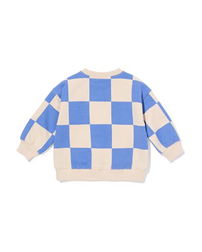 babytrui jersey ruiten ecru ecru - 33180870ECRU - HEMA