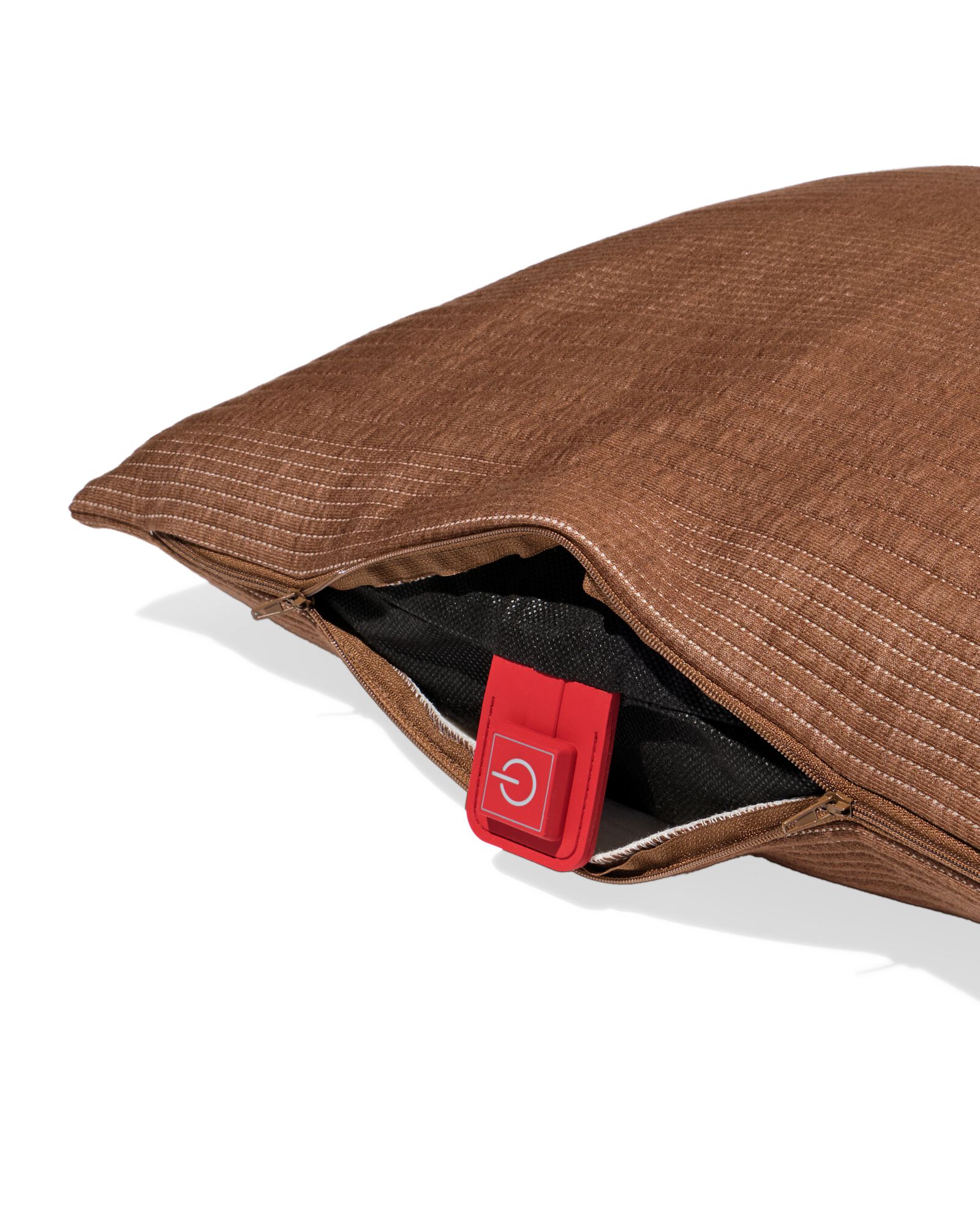 housse de coussin 50x50cm jersey marron - 7325182 - HEMA