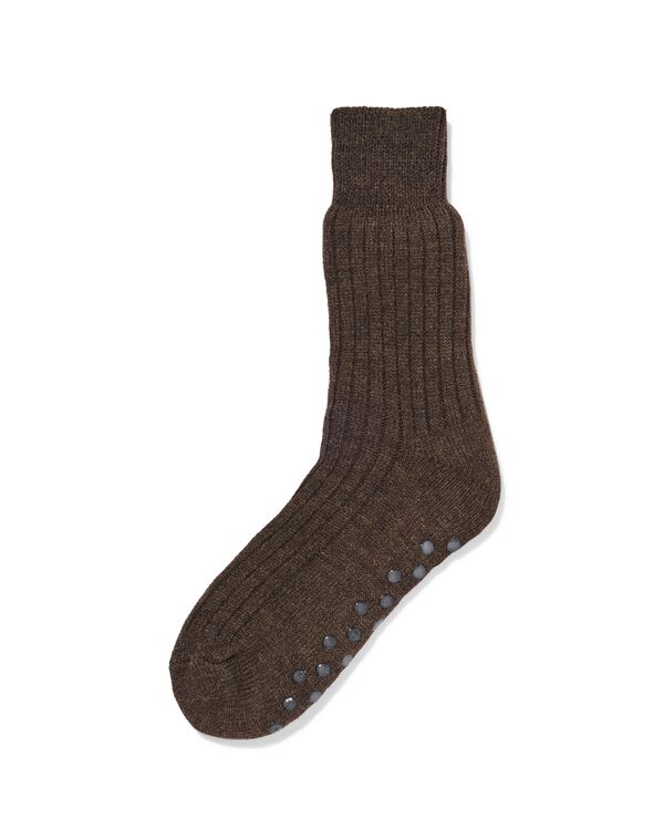 chaussettes d'intérieur homme polaire  marron foncé marron foncé - 4180175DARKBROWN - HEMA