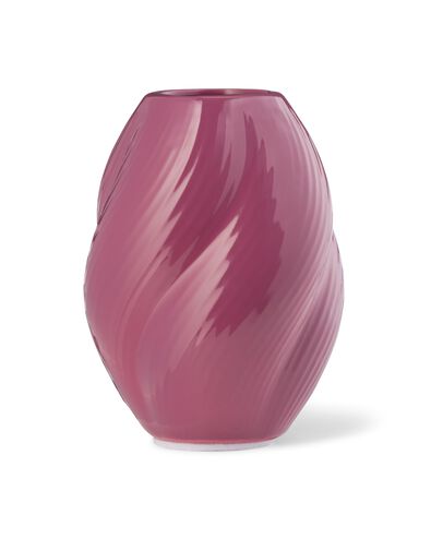 Vase f&uuml;r Duftst&auml;bchen, ⌀ 7 x 10 cm, Keramik mit Twist, Aubergine - 13507543 - HEMA