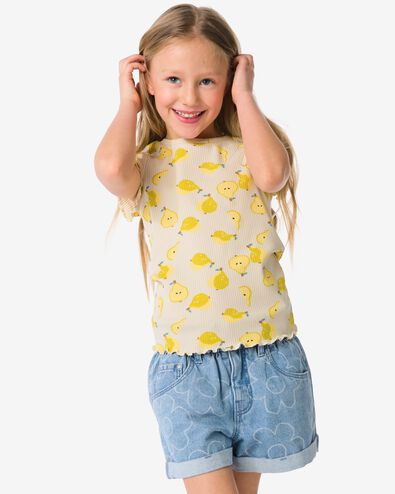 kinder T-shirt peren paars - 30817855PURPLE - HEMA