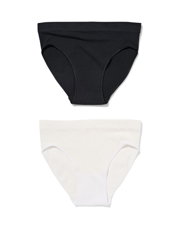 Kinderslips nahtlos gerippt - 2 St&uuml;ck wei&szlig; wei&szlig; - 19380160WHITE - HEMA