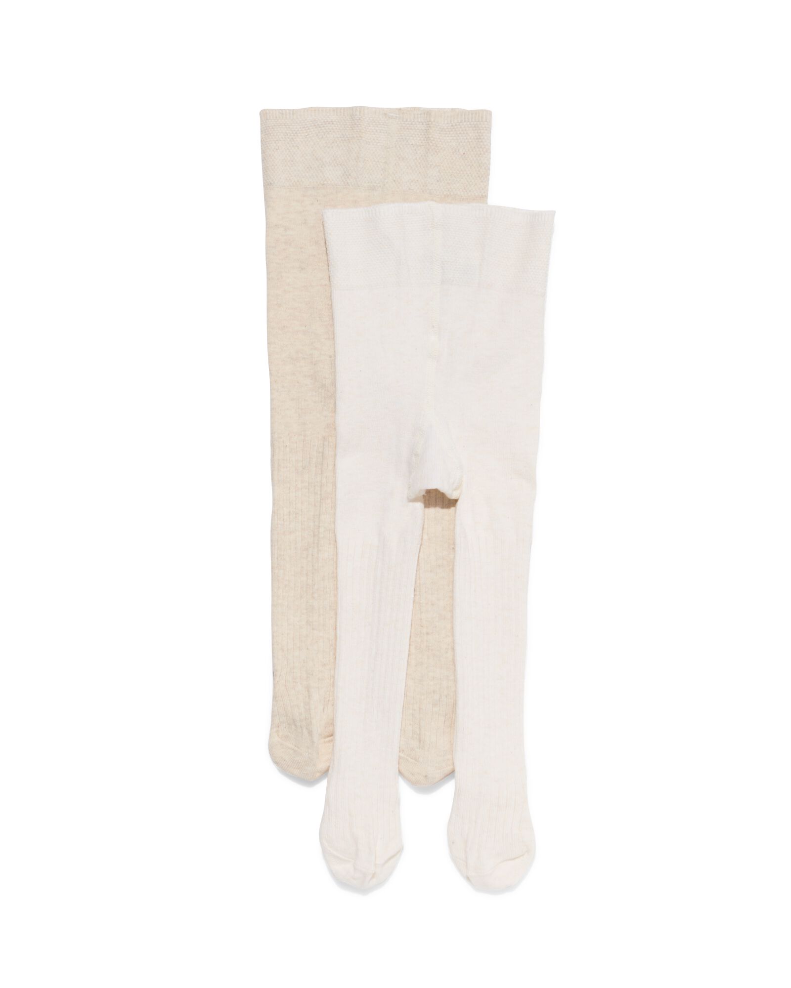 collants b&eacute;b&eacute; c&ocirc;tel&eacute;s - 2 pi&egrave;ces beige beige - 4700700BEIGE - HEMA