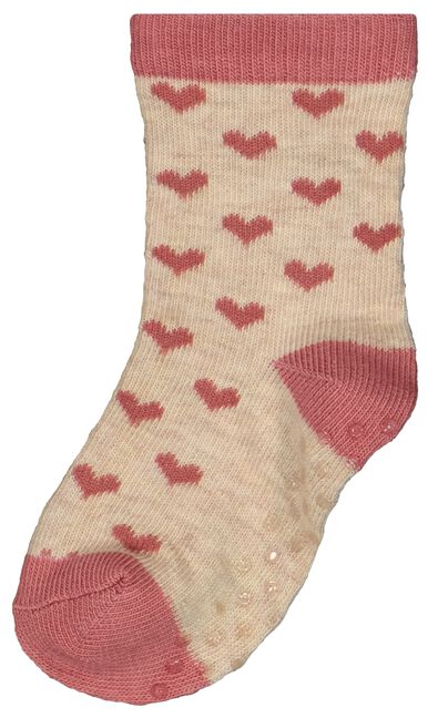 5 paires de chaussettes bébé avec coton rose 18-24 m - 4720544 - HEMA