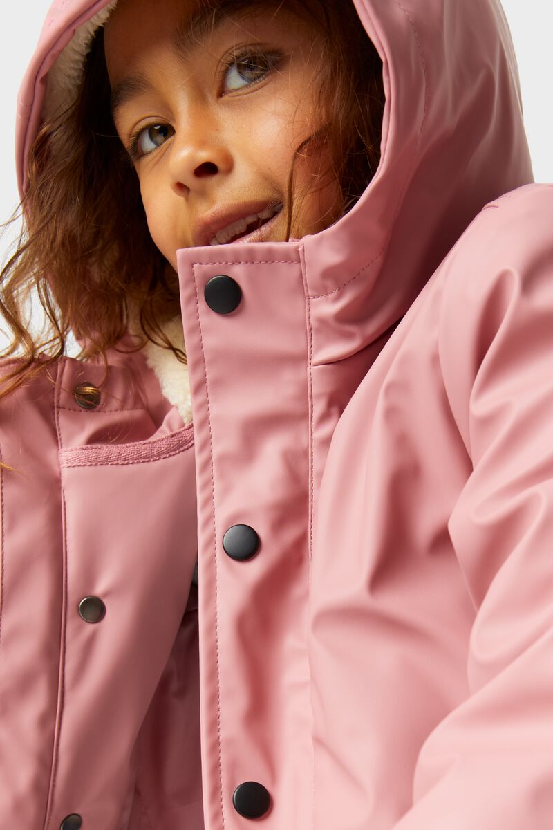 Kinder-Jacke mit Kapuze rosa rosa - 1000028052 - HEMA