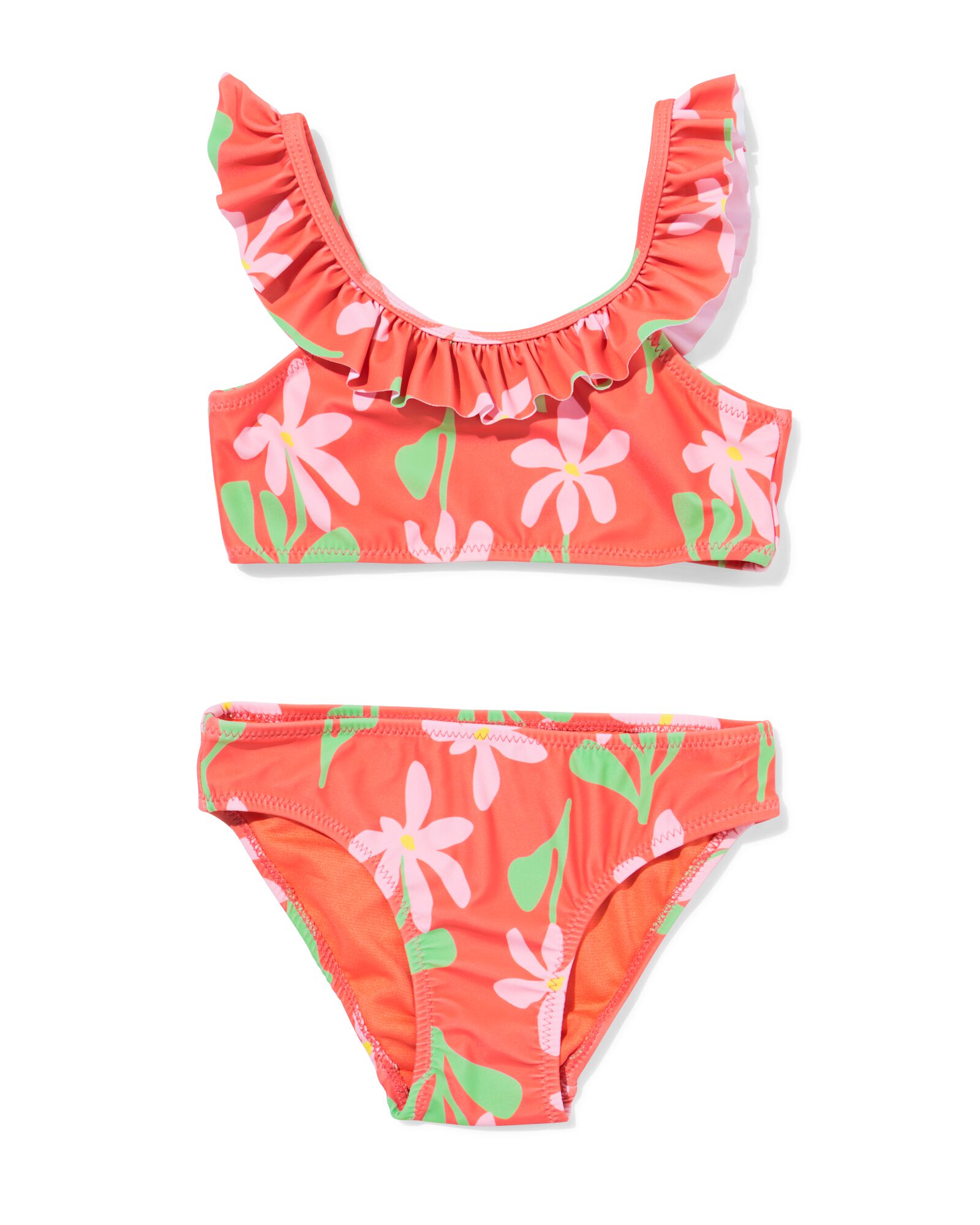 Kinderbikini Blumen korallfarben - 22250280CORAL - HEMA